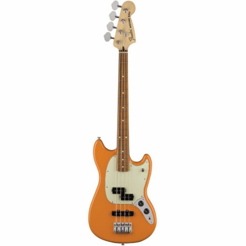 Fender Mustang Bass PJ, Pau Ferro Fingerboard - Capri Orange Fender Mustang Bass PJ, Pau Ferro Fingerboard - Capri Orange